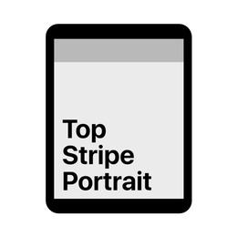 Top Stripe Portrait wallpaper style for traditional iPad models