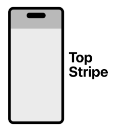 Top Stripe wallpaper for new style iPhone models with Dynamic Island